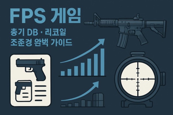 FPS게임에서의 조준경 실전 예시